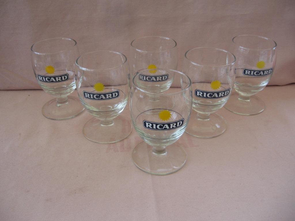 Ricard 6 glazen ballon groot 1 zonnetje., Ophalen of Verzenden, Zo goed als nieuw, Gebruiksvoorwerp