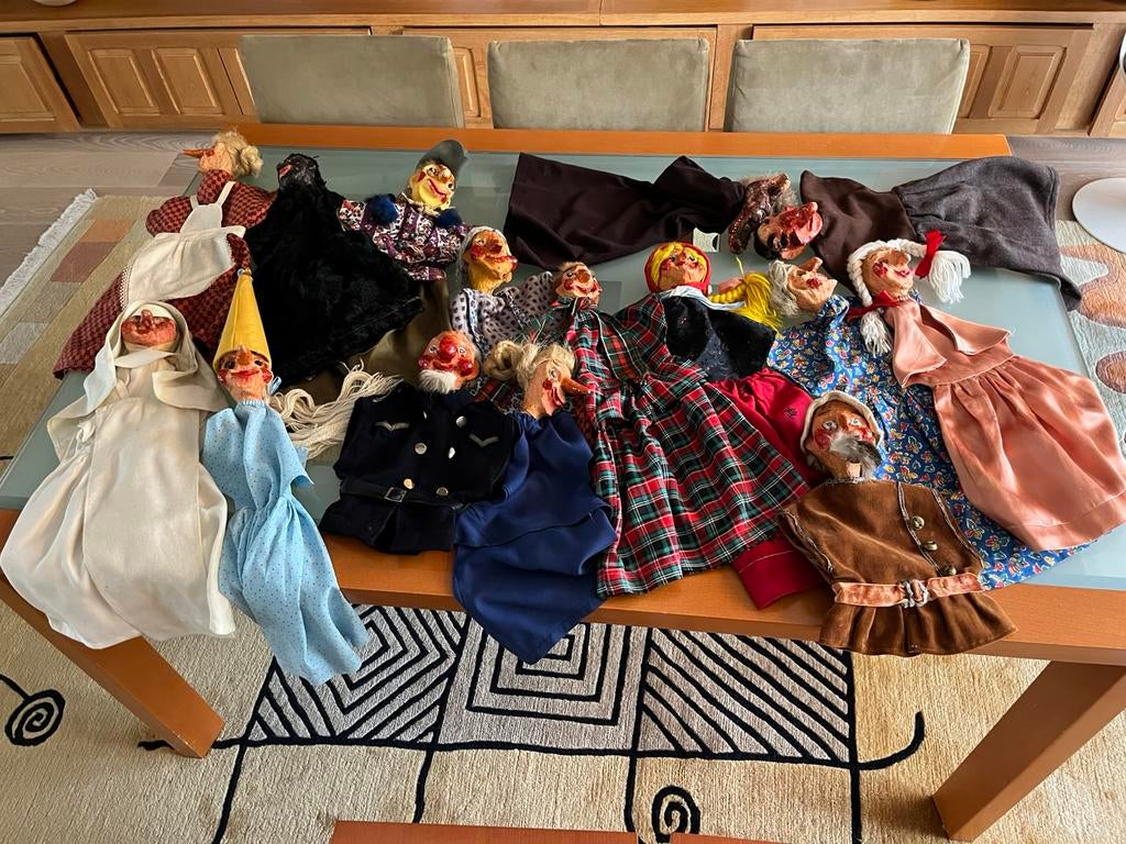 Unieke verzameling poppenkast poppen, Enlèvement, Utilisé, Autres types