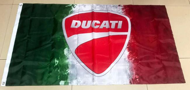 Drapeau Ducati Italie - 60 x 90 cm, Enlèvement ou Envoi, Neuf
