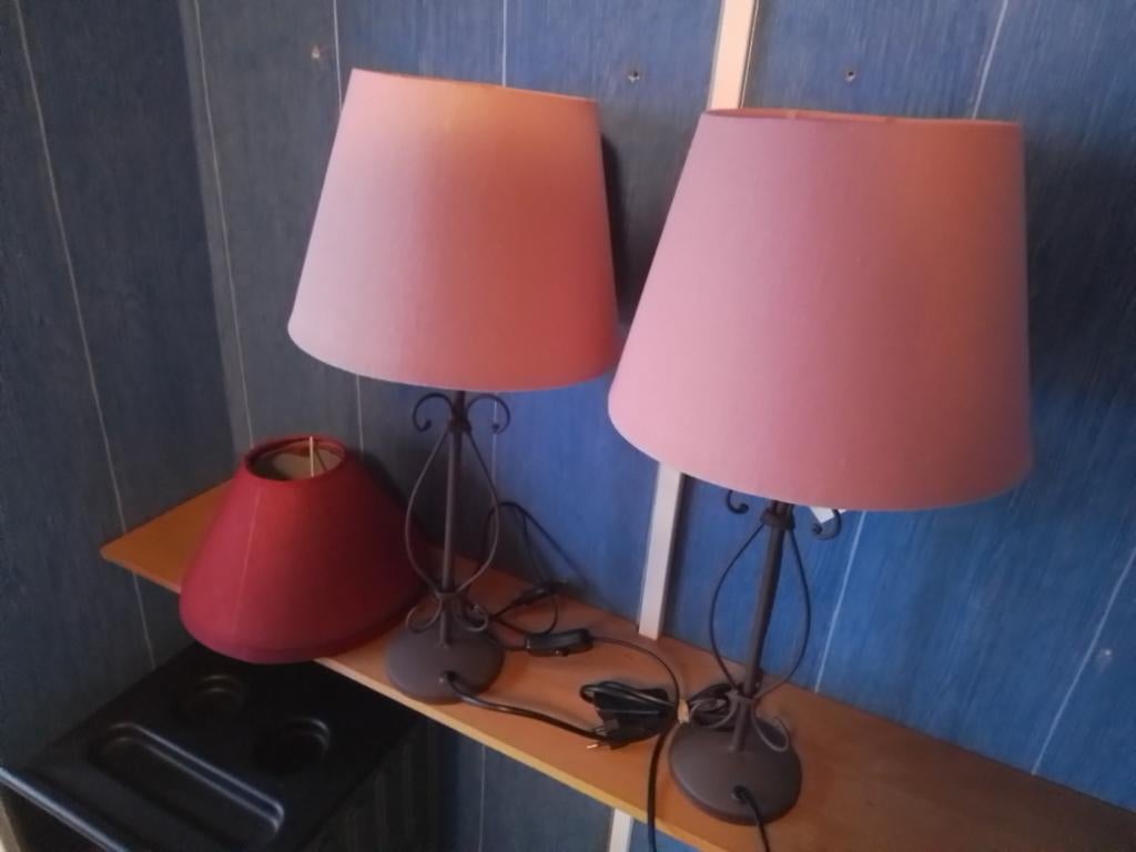 Lampes de salon avec pieds en fer firg, Enlèvement ou Envoi