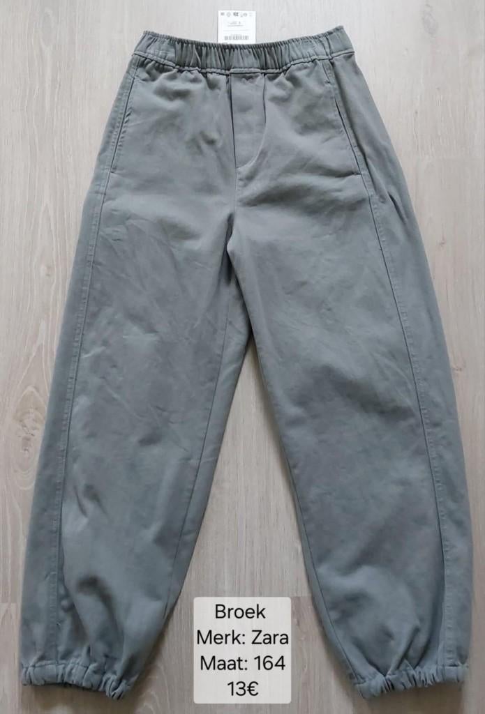 Broek meisje: Zara maat 164 (NIEUW + LABEL), Kinderen en Baby's, Kinderkleding | Maat 164, Nieuw, Meisje, Broek, Ophalen of Verzenden