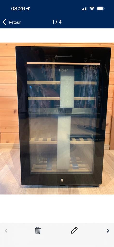 Cave à vin, Haier noire, Electroménager, Réfrigérateurs & Frigos, Enlèvement ou Envoi, Comme neuf