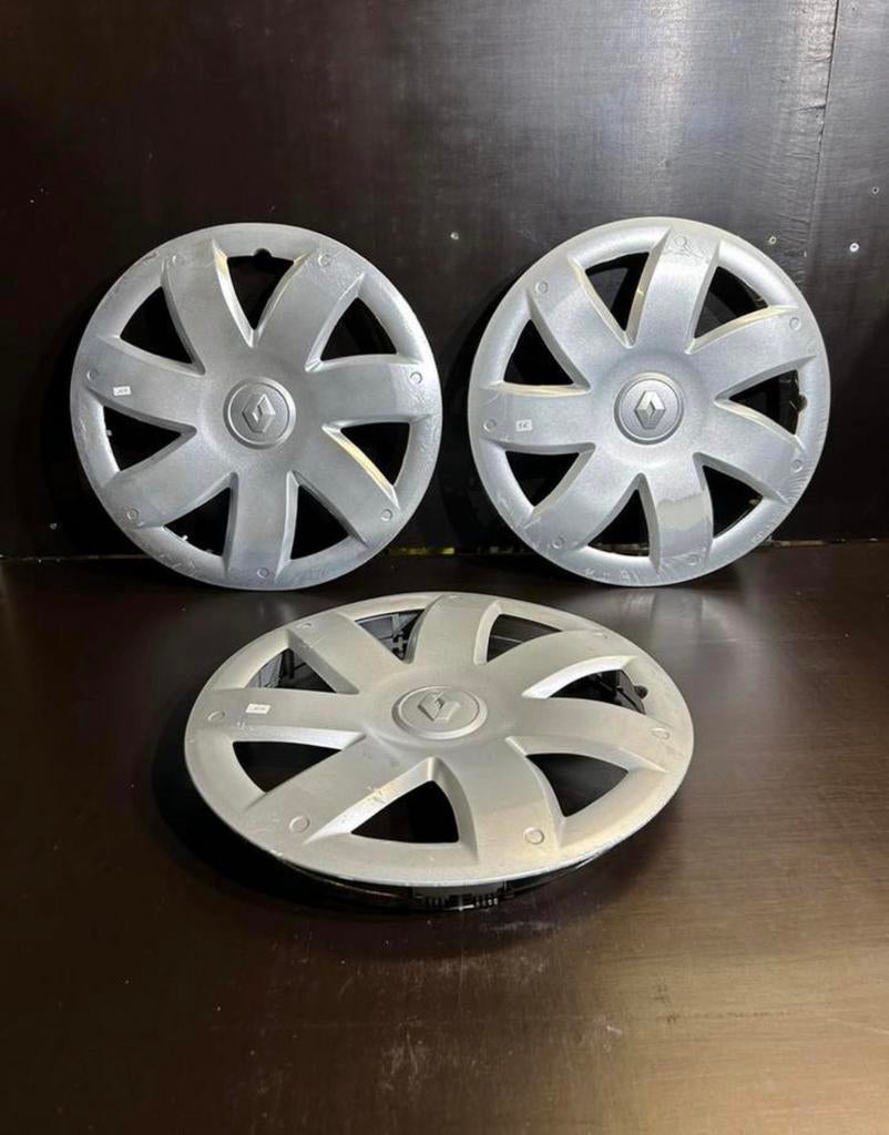 3 wieldoppen Renault Clio Megane Kangoo Zoé Twingo 15", Auto diversen, Wieldoppen, Ophalen of Verzenden, Gebruikt