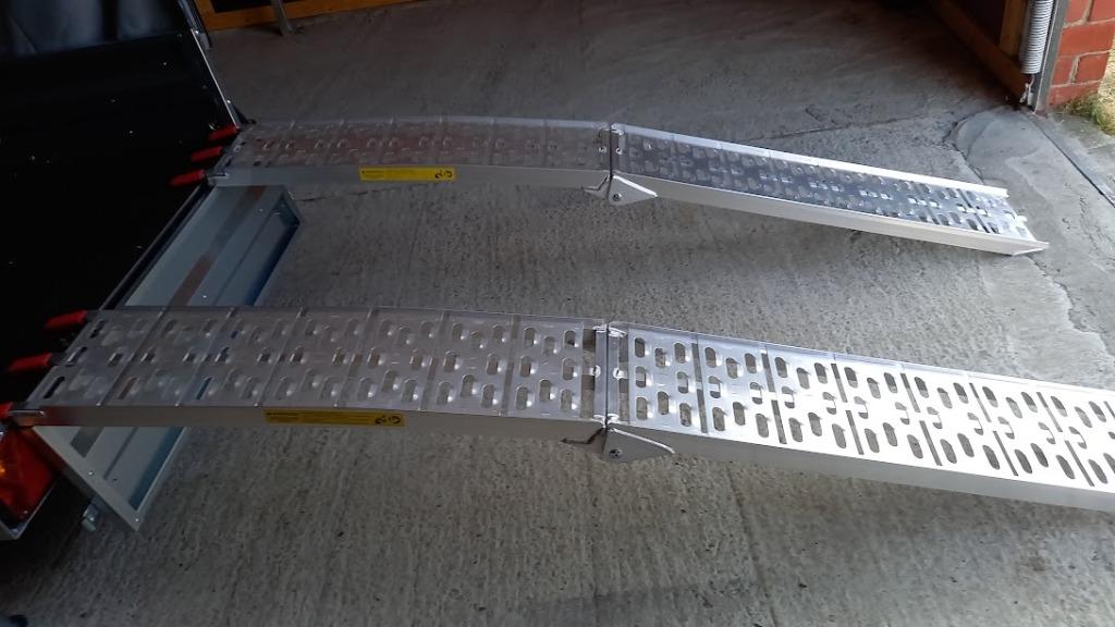 Oprijplaat in aluminium L225xB28, Auto diversen, Autogereedschap, Nieuw, Ophalen