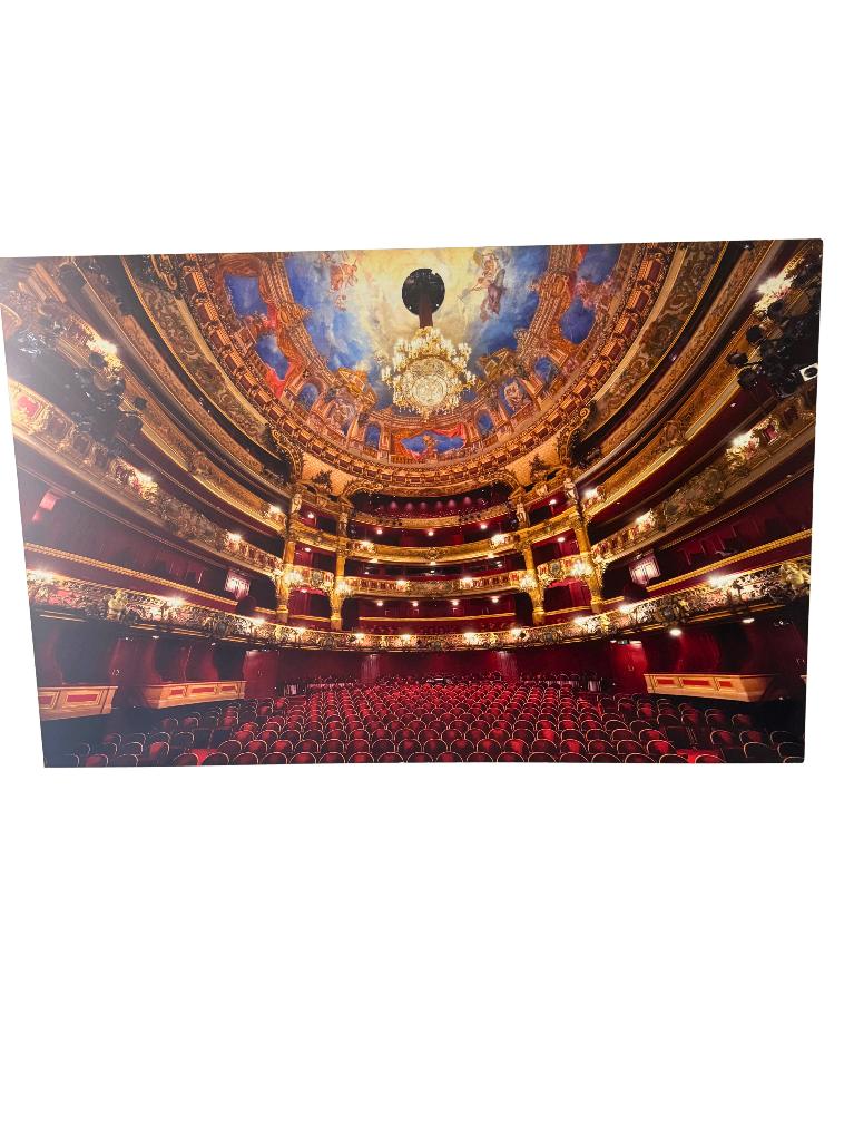 Kunstfoto op Dibond — Opéra de la Monnaie — 97  150 cm, Ophalen, Zo goed als nieuw