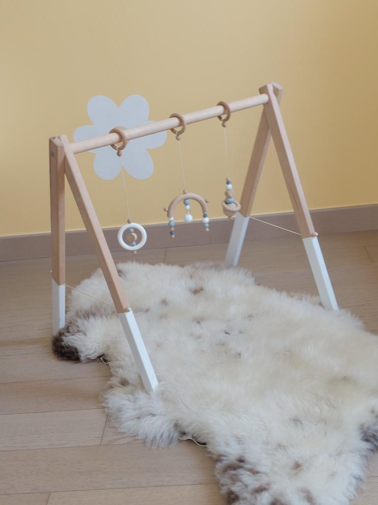 Baby gym van hout - handgemaakt, Enlèvement, Comme neuf
