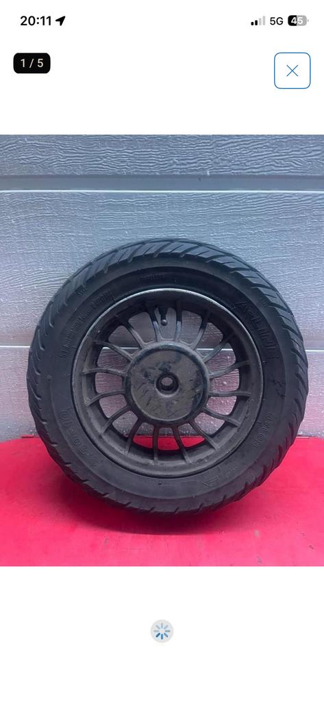 Achterwiel GY6 VX50 / Riva / toscana etc (VESPA LOOK), Verzenden, Blok