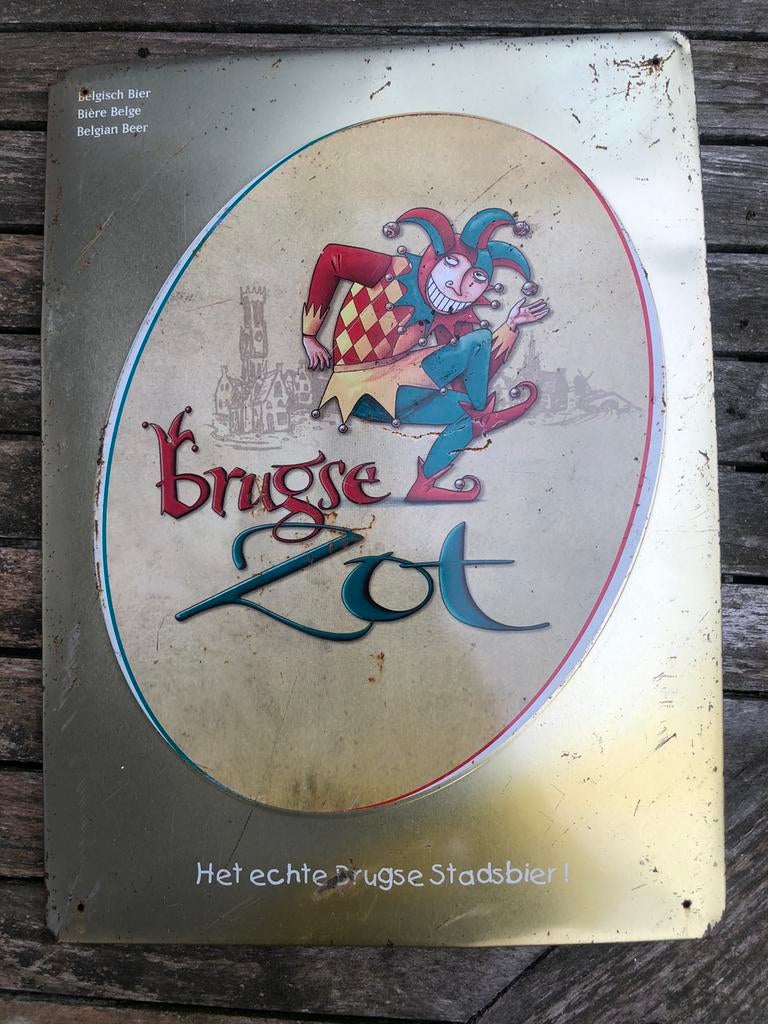 Reclamebord Brugse Zot., Ophalen, Gebruikt, Reclamebord