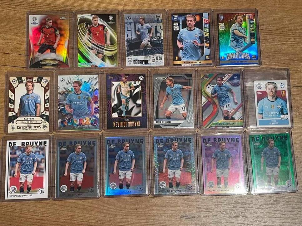 17x Kevin De Bruyne 2024-25, Ophalen of Verzenden, Nieuw, Meerdere plaatjes