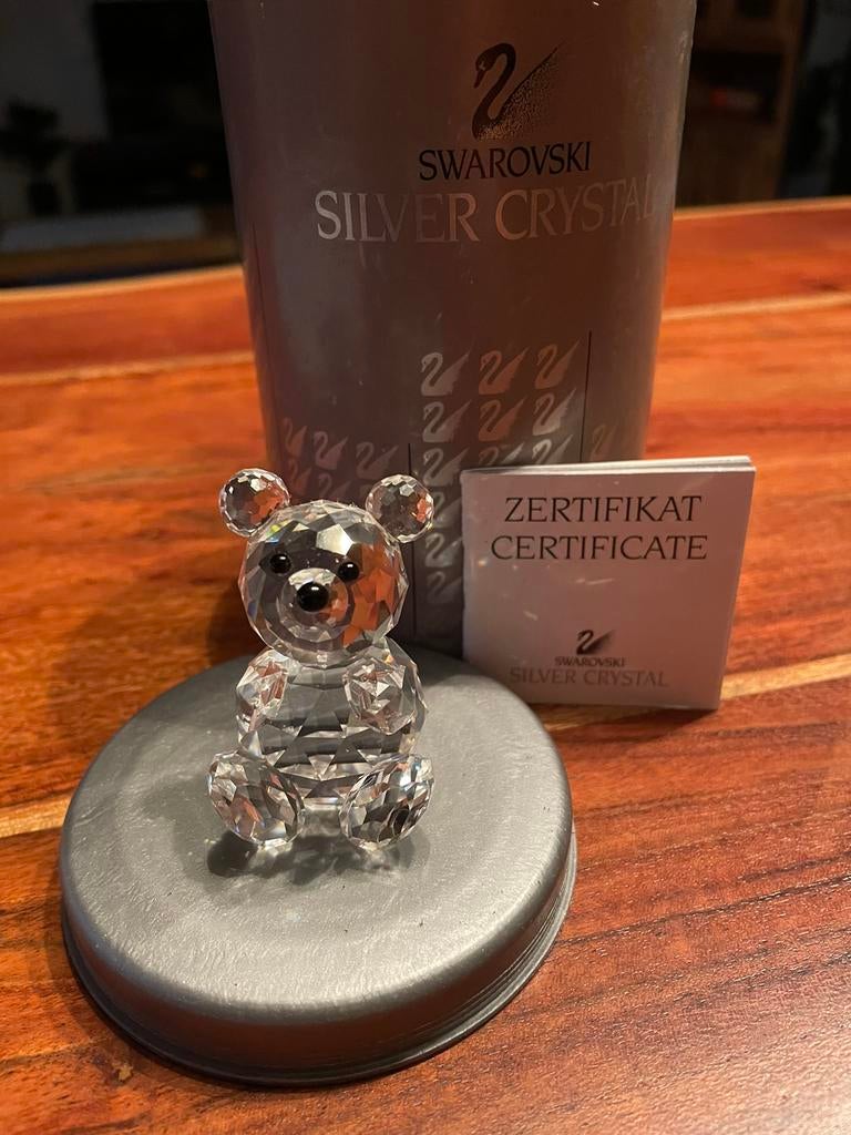 Swarovski Little Bear beeldje met doos en certificaat, Ophalen of Verzenden, Zo goed als nieuw, Figuurtje