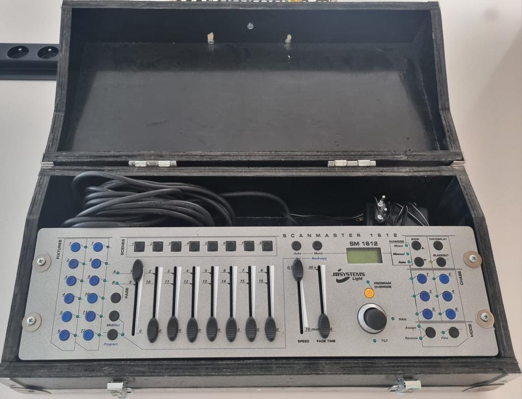JB Systems Scanmaster SM 1612 in flightcase, Muziek en Instrumenten, Licht en Laser, Ophalen of Verzenden, Zo goed als nieuw
