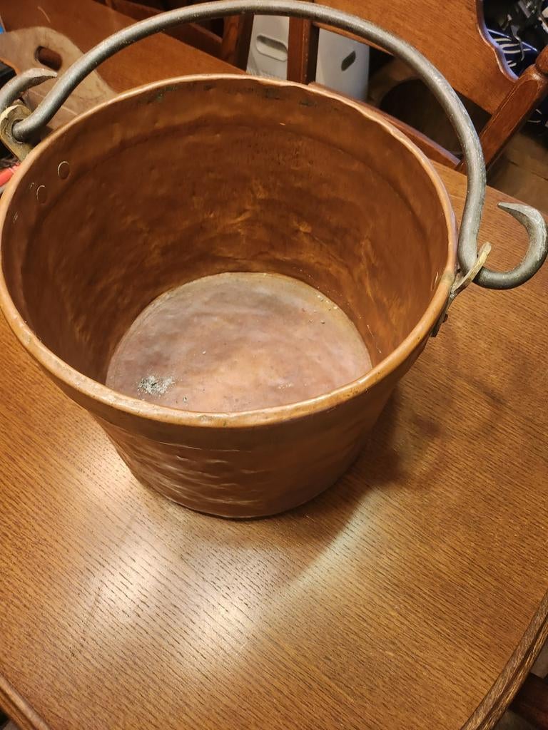 Antieke koperen ketel, in goede staat, Antiek en Kunst, Ophalen