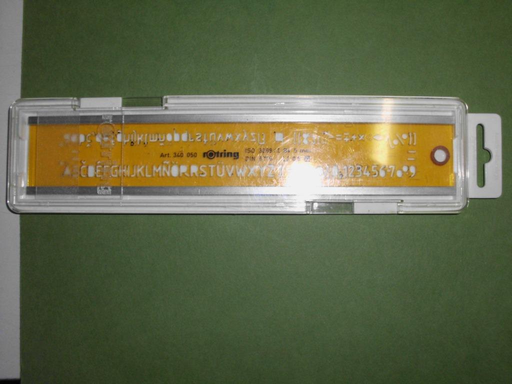 Sjabloon Rotring Art.340050 - DIN 6776/0,5, Ophalen, Zo goed als nieuw, Overige typen