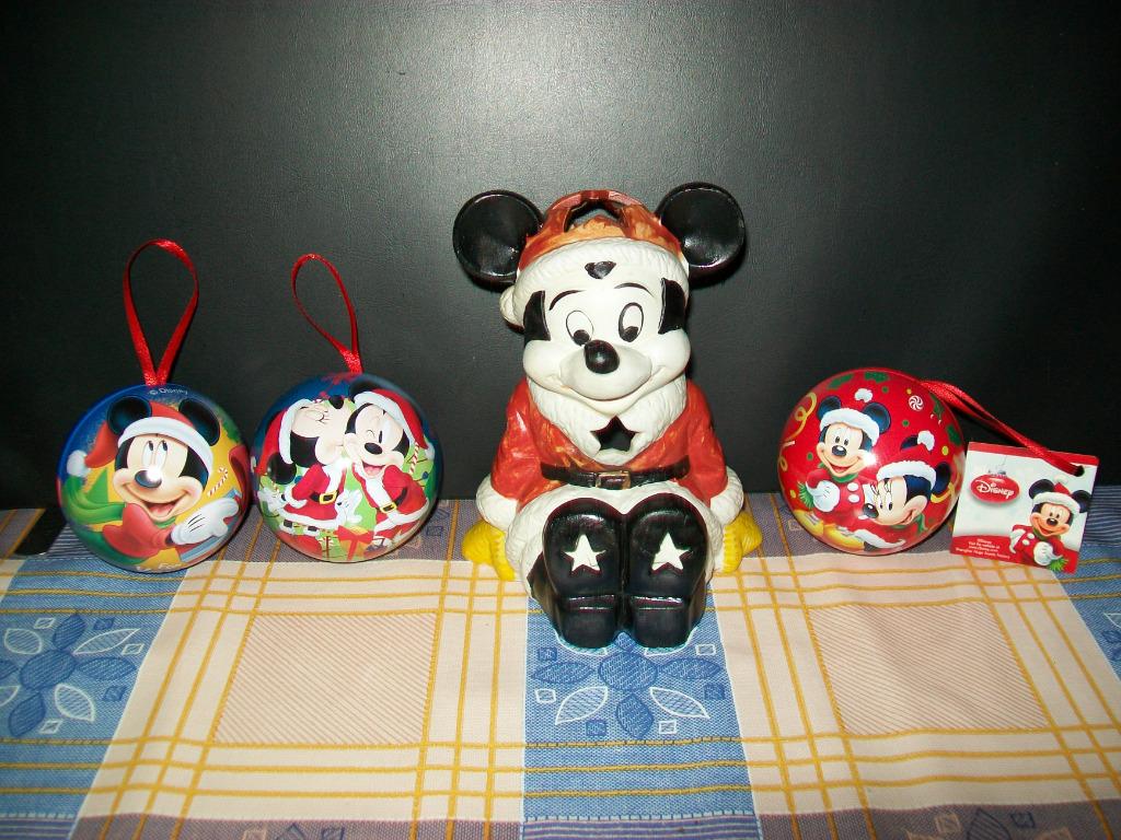 Mickey Mouse - Kerstballen - Minnie Mouse - Kerstbal Vintage, Verzamelen, Disney, Ophalen of Verzenden, Mickey Mouse, Zo goed als nieuw