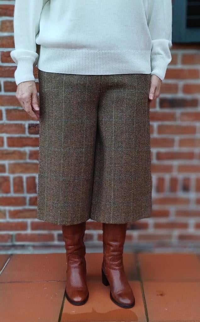 Authentieke Schotse Tweed broekrok – maat 40, Ophalen, Maat 38/40 (M), Bruin