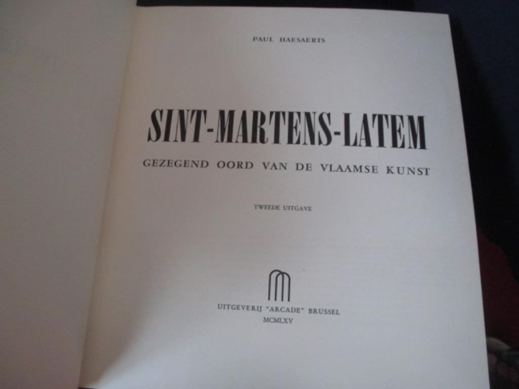 Sint-Martens-Latem, gezegend oord van de Vlaamse kunst 1965, Peinture et dessin, Enlèvement ou Envoi, Comme neuf, Paul Haesaerts