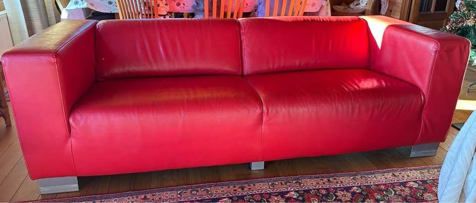 sofa, Maison & Meubles, Canapés | Salons, Banc droit, Enlèvement, Utilisé, Cuir