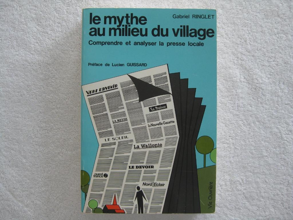 Gabriel Ringlet - presse belge et wallonne - EO 1981 – rare, Livres, Enlèvement ou Envoi, Utilisé