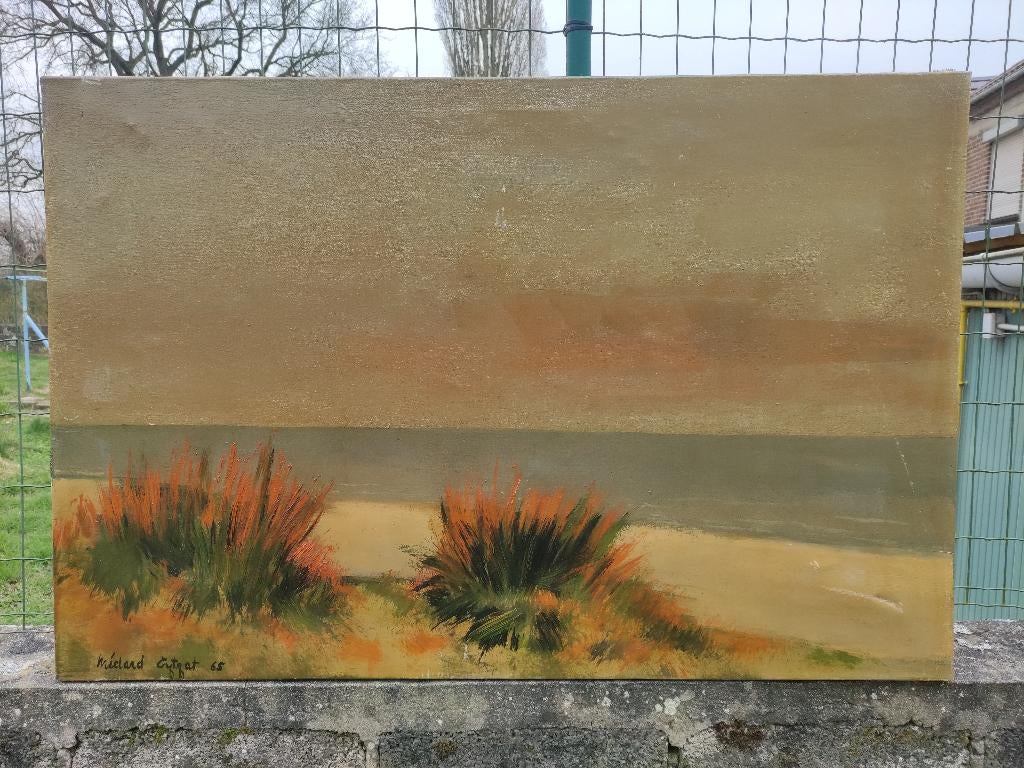 Huile sur toile les dunes signe medard tytgat, Antiquités & Art, Enlèvement