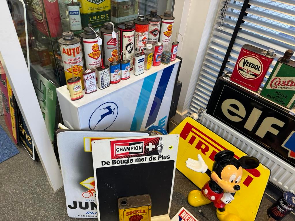 Grand stock d'anciennes caissons lumineux publicitaires, Collections, Enlèvement, Utilisé, Table lumineuse ou lampe (néon)