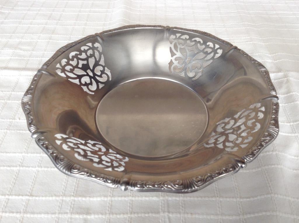 Bol design vintage Alfra Alessi en RVS signé Ø27,5, Enlèvement ou Envoi