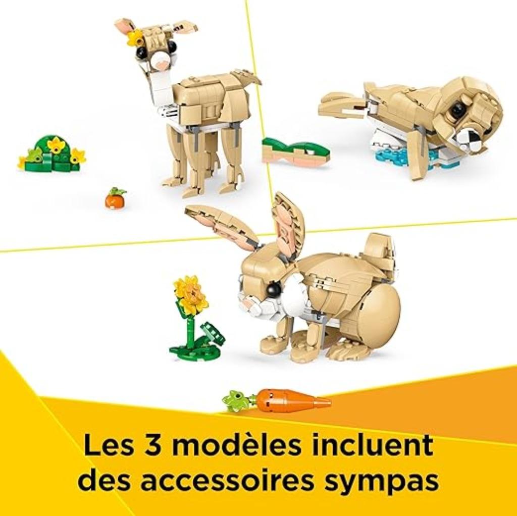 LEGO Creator mignon lapin LIVRAISON RAPIDE ET GRATUITE, Envoi, Neuf, Ensemble complet, Lego