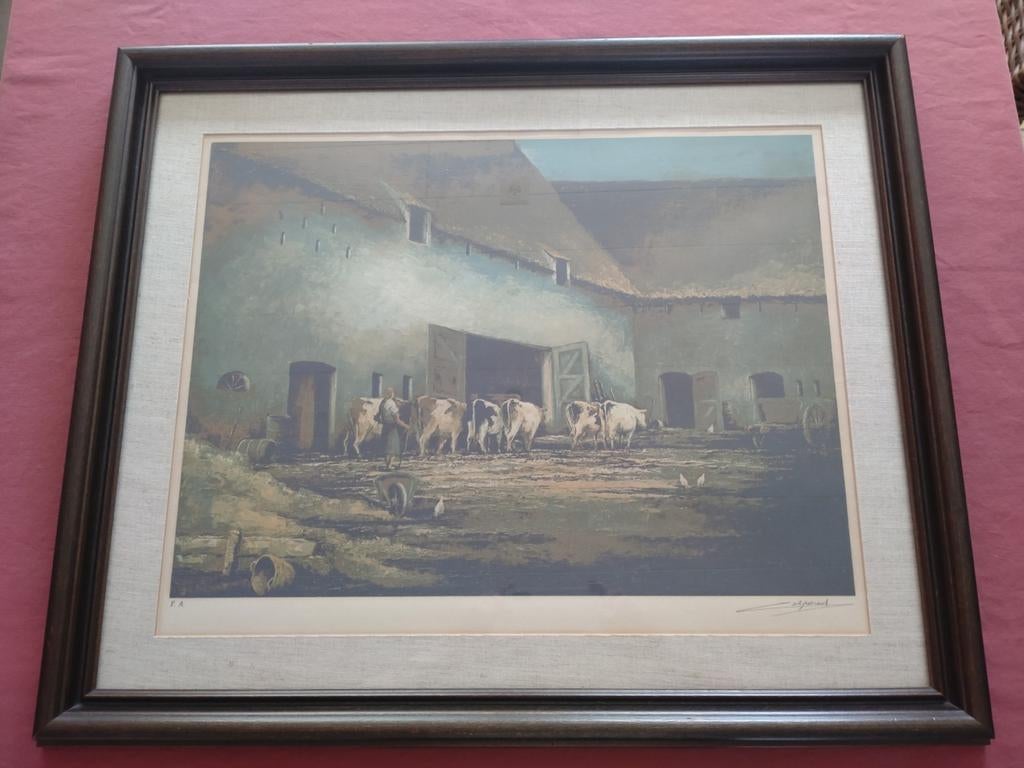 Dimensions de la lithographie (Colpaert) : L-56/H-42, Enlèvement