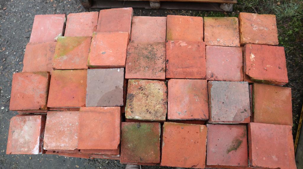 Carreaux en terre cuite anciens/Estriches - En forme de main, Bricolage & Construction, Dalles & Carrelages, Utilisé, Carrelage de sol