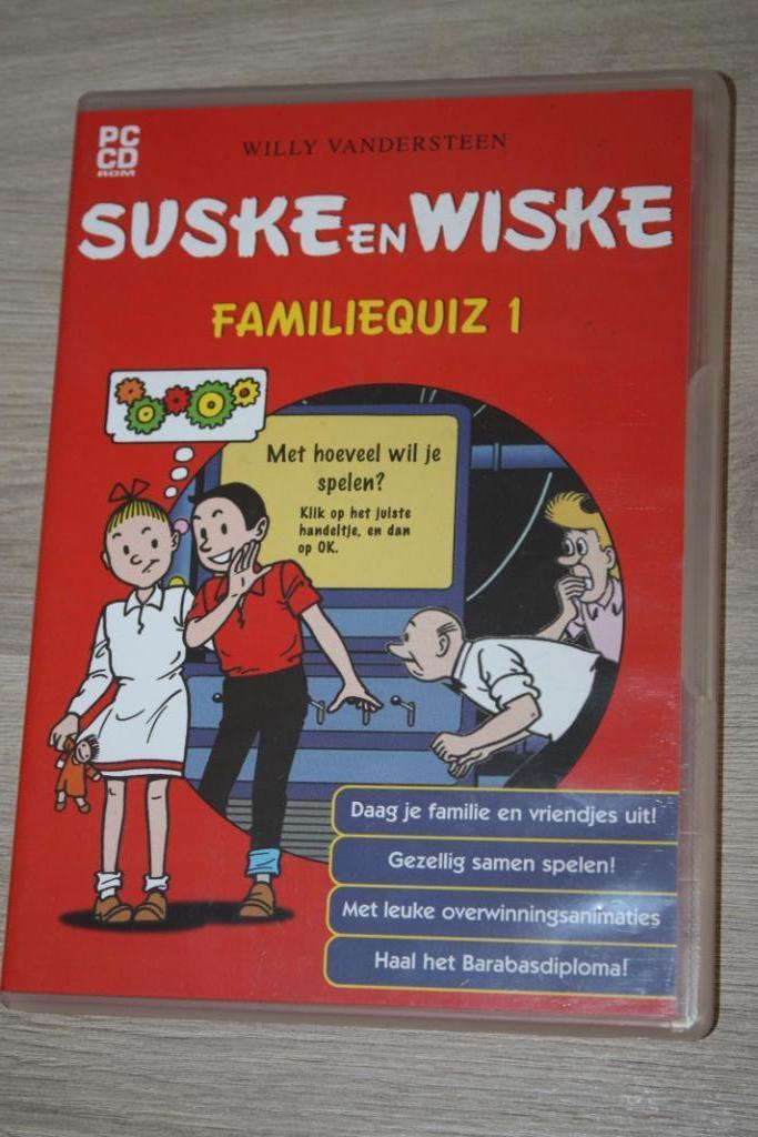 PC CD Rom Suske en Wiske Familiequiz 1, Ophalen of Verzenden, Suske en Wiske, Zo goed als nieuw, Boek of Spel