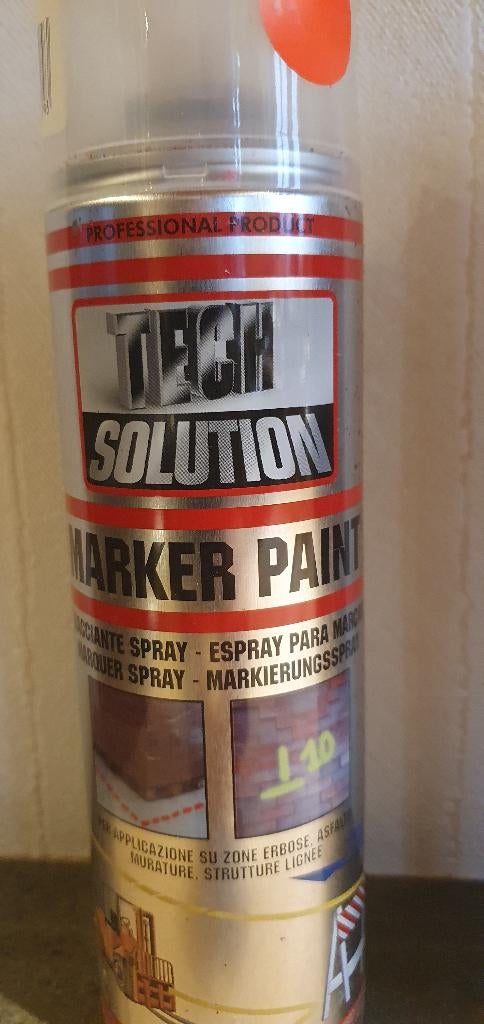 Marker spuitbus, Doe-het-zelf en Bouw, Verf, Beits en Lak, Nieuw, Verf, Minder dan 5 liter, Rood, Ophalen