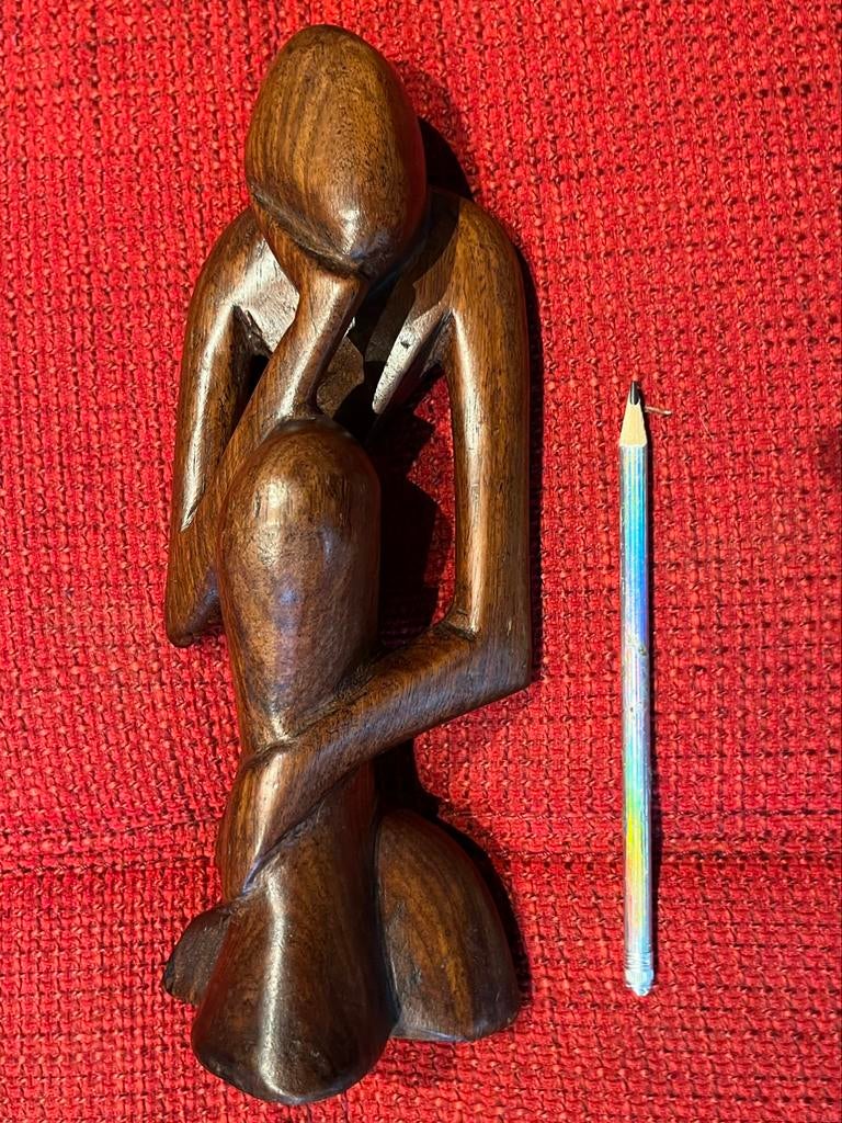 Oud houten Afrikaans beeld, Ophalen of Verzenden