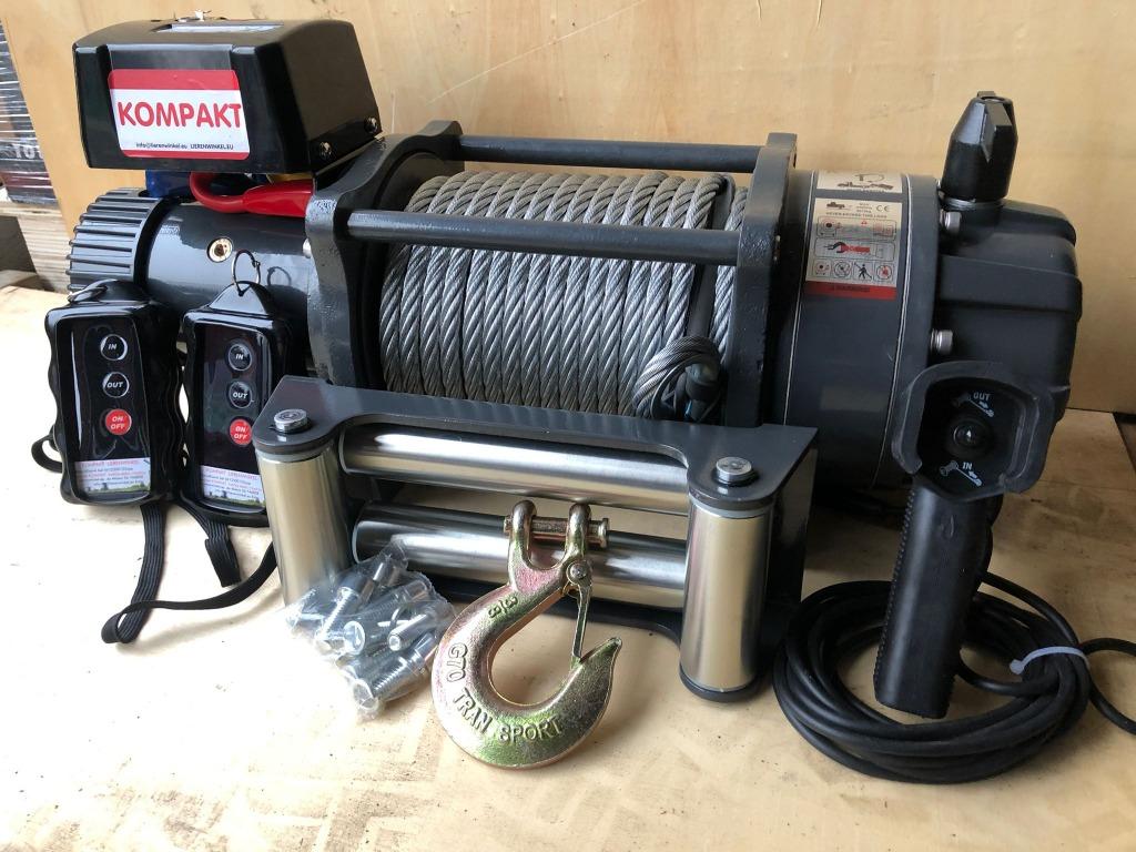 Elektrische lier 24 volt 9 Ton 26m 12mm kabel KOMPAKT runva, Auto diversen, Auto-accessoires, Ophalen of Verzenden, Nieuw