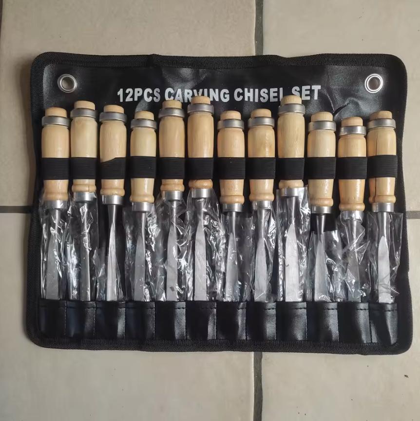 Jeu de ciseaux de sculpture sur bois – 12 pièces, Envoi