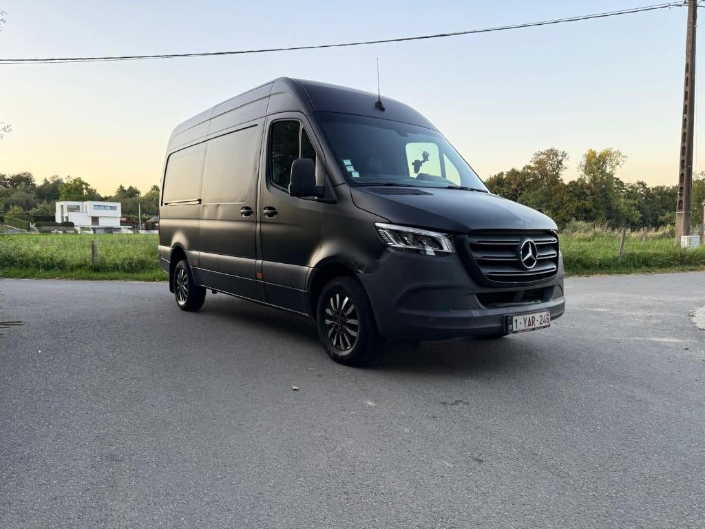 Mercedes Sprinter 316cdi/L2H2/Full Optio/Autom/Att-Rem3500kg, Automaat, 4 cilinders, Start-stop-systeem, Leder en Stof