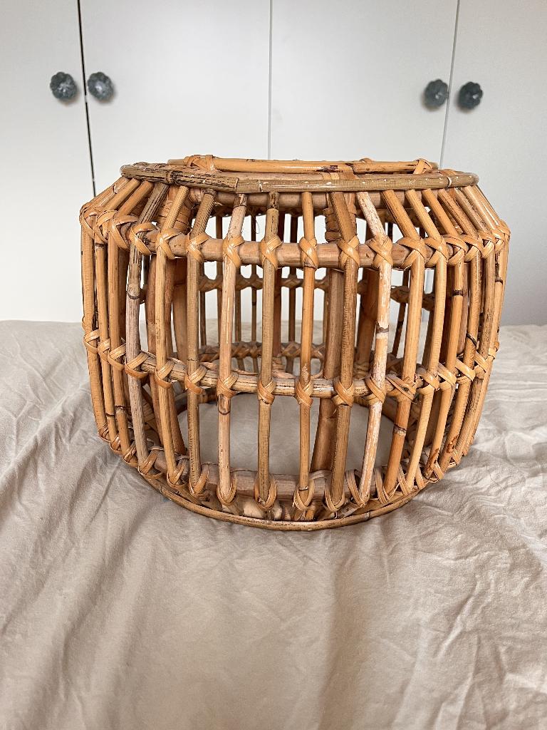 voetbank rotan, Maison & Meubles, Canapés | Repose-pieds & Poufs, Neuf, Osier ou Rotin, Rond, Bohemian