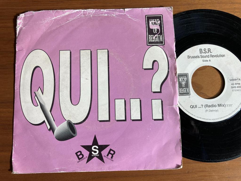 B.S.R. Brussels Sound Revolution – Qui..?, Cd's en Dvd's, Ophalen of Verzenden, 7 inch, Single