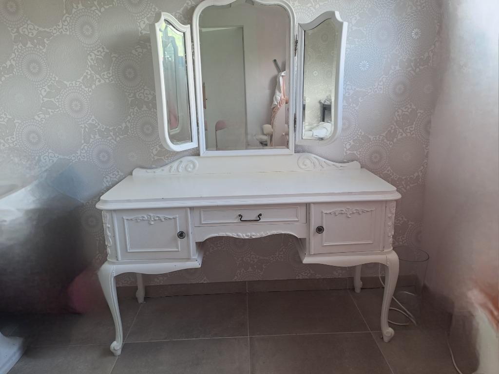 Antieke kaptafel, Gebruikt, 100 tot 150 cm, 150 tot 200 cm, Hout