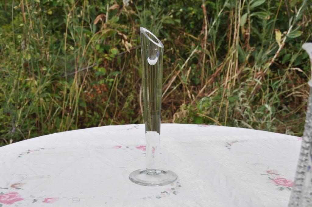 bougeoir design pied rond en cristal, Enlèvement ou Envoi, Cristal