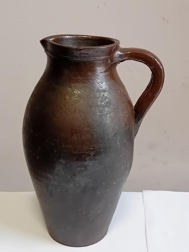 Terracotta kruik gesigneerd Jean Dubost, Antiek en Kunst, Ophalen of Verzenden