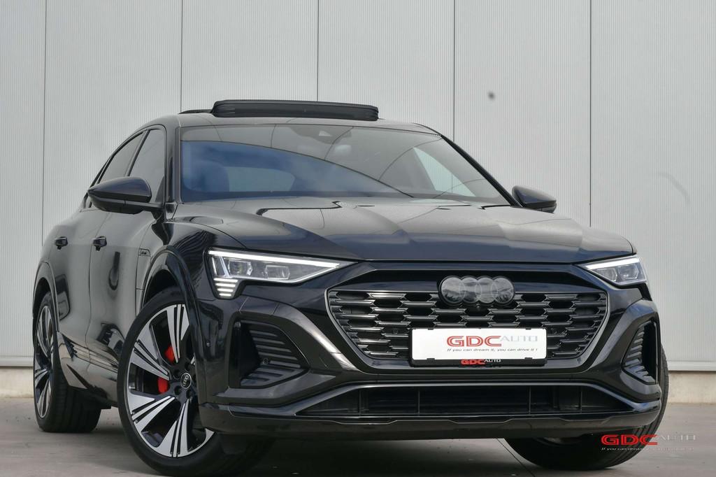 Audi Q8 e-tron e-tron Sportback quattro S line I NP €113.0, Auto's, Audi, Automaat, Gebruikt, Zwart, 340 pk