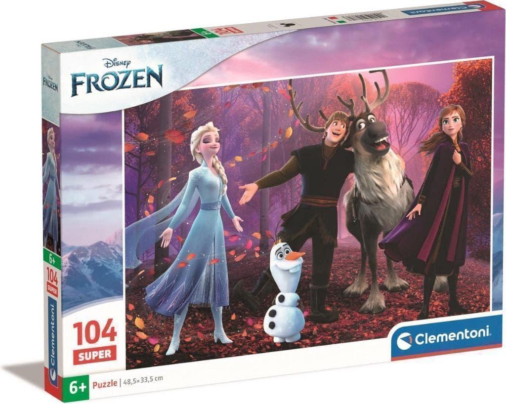 Disney Frozen Puzzel - 104 stukjes - Clementoni Legpuzzel, Ophalen of Verzenden, Meer dan 50 stukjes, Nieuw, 6 jaar of ouder