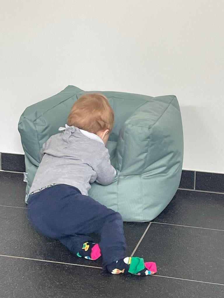 Zitzak baby/peuter, Huis en Inrichting, Zitzakken, Ophalen, Gebruikt, Groen, Zitzak