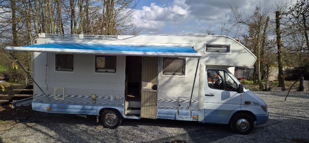 Mercedes 416 cdi rimor (68000 km), Caravanes & Camping, Camping-cars, Particulier, Plus de 6, Mercedes, Enlèvement