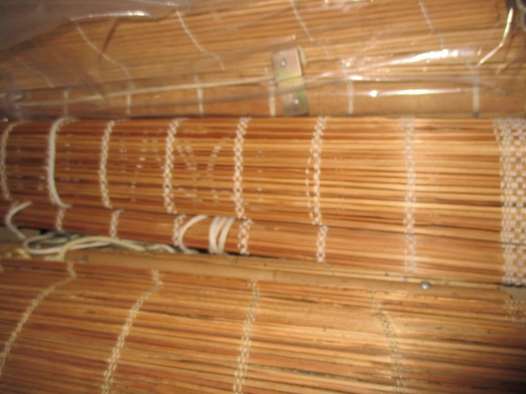 rieten rolgordijnen zeer goede staat 3 stuks, Huis en Inrichting, Stoffering | Gordijnen en Lamellen, Ophalen, Gebruikt, Bruin