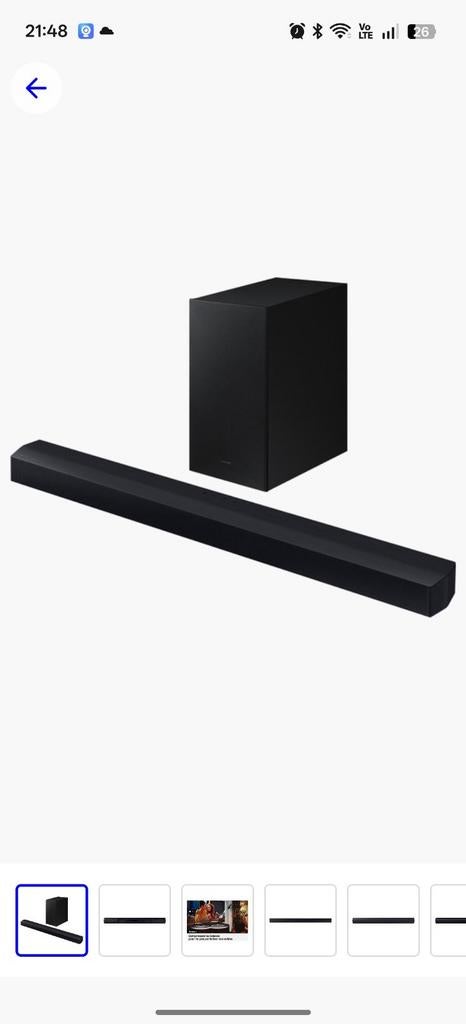 Samsung soundbar, TV, Hi-fi & Vidéo, Barres de son, Enlèvement
