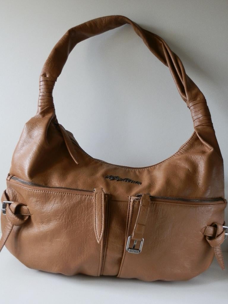 Sac Hilfiger pour femme. Apprenez Tommy Hilfiger., Enlèvement ou Envoi, Comme neuf, Brun, Autres types