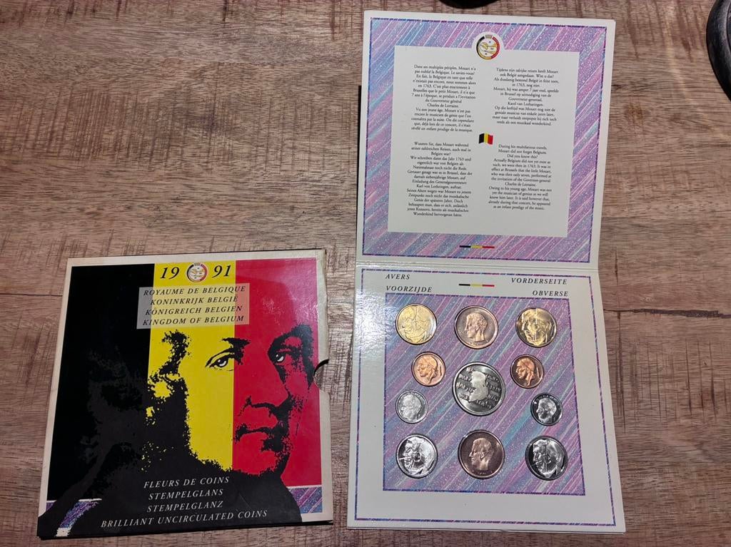 FDC Set 1991 Belgische Frank, Ophalen of Verzenden, België, Setje