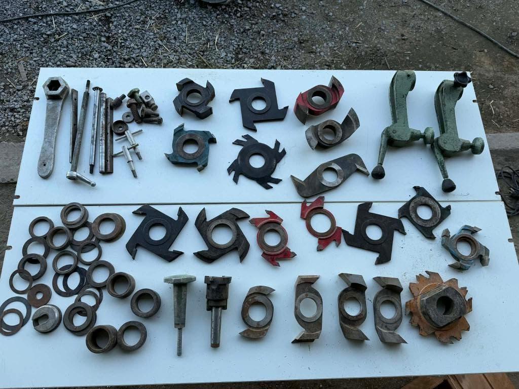 Grote partij houtfrezen / profielmessen / spindelfrees, Doe-het-zelf en Bouw, Ophalen, Zo goed als nieuw, Overige typen, 70 mm of meer