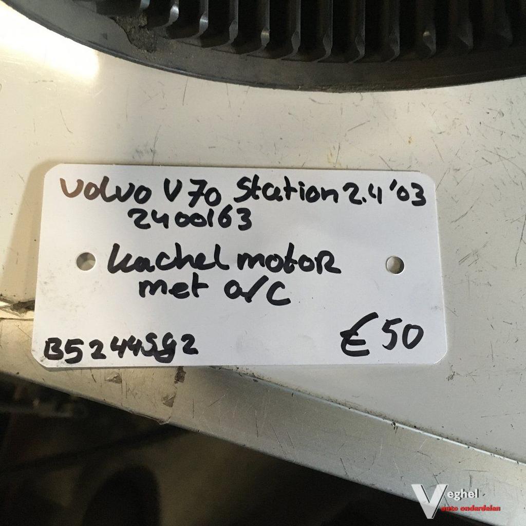 Volvo V70 Station 2.4 2003 Wagennr 2400163  Kachelmotor (air, Gebruikt, -, -, Ophalen of Verzenden