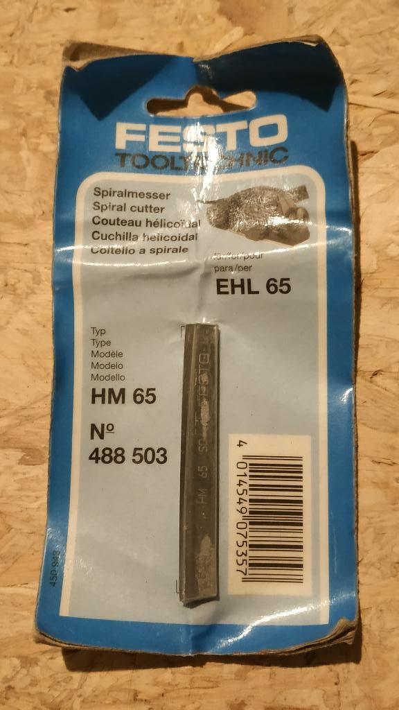 Couteau HM 65 hélicoïdal pour Festool EHL 65, Enlèvement ou Envoi